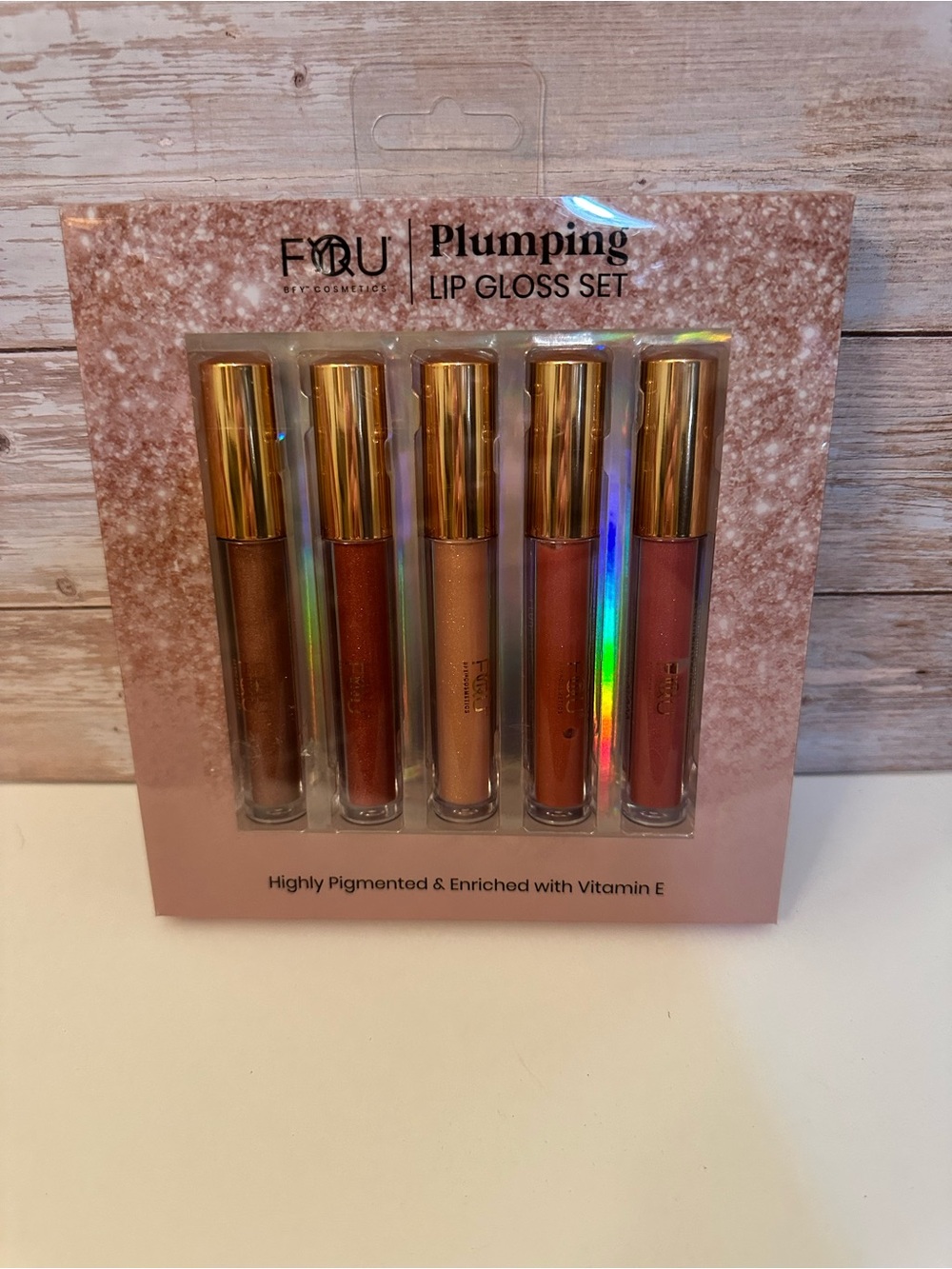 Fyou Plumping Lip Gloss Set - Shimmering Nude & Rose Tones